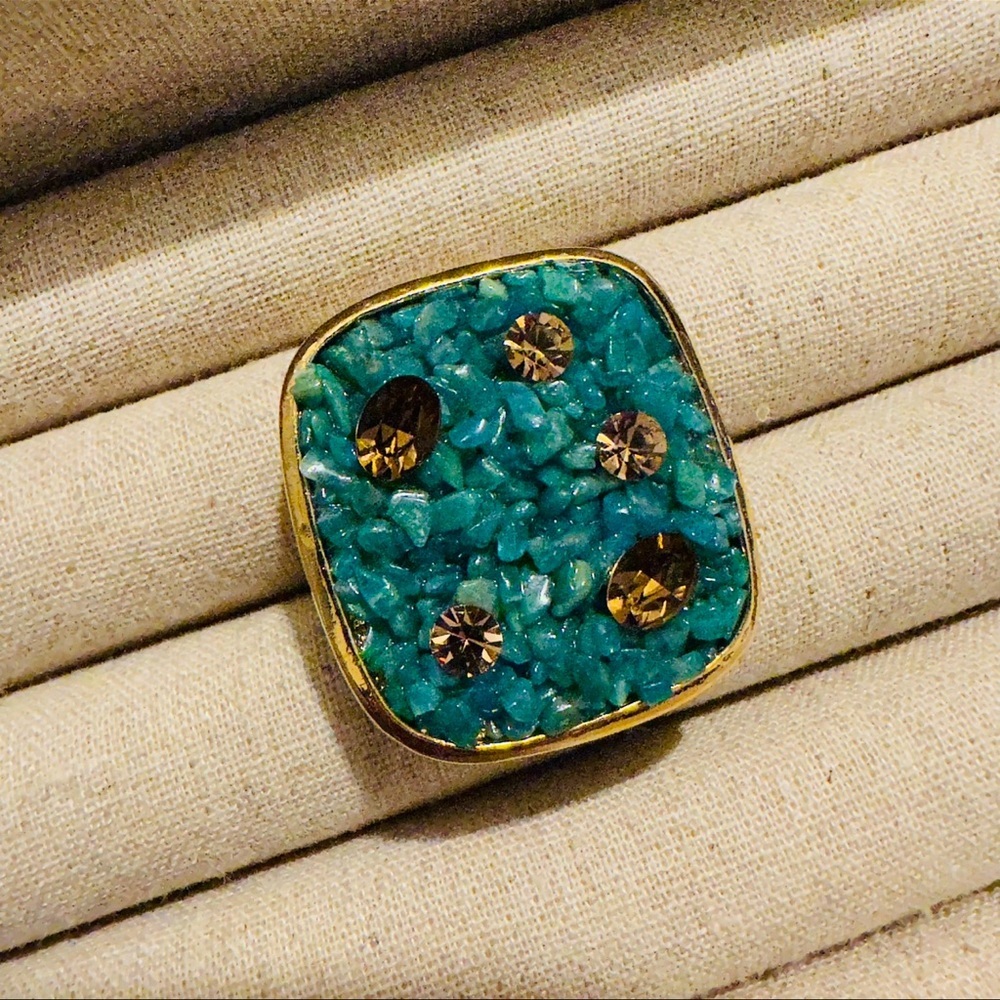 Sparkling Sage | Ring | Turquoise Amazonite Ring - Picture 15 of 15